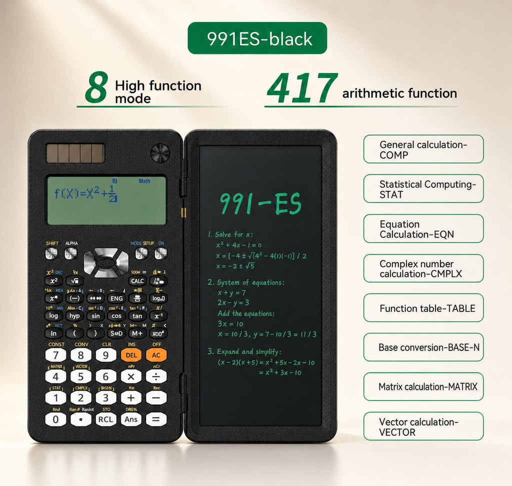 2 In 1 Foldable Calculator for study and business