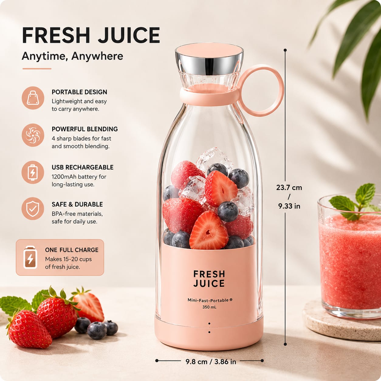 Anywhere Your Fresh Juice Companion