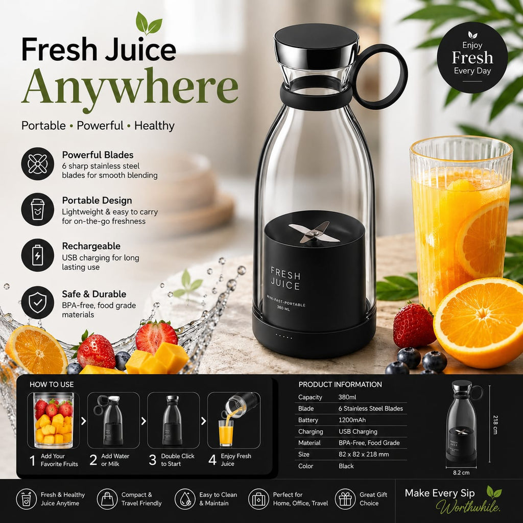 Anywhere Your Fresh Juice Companion